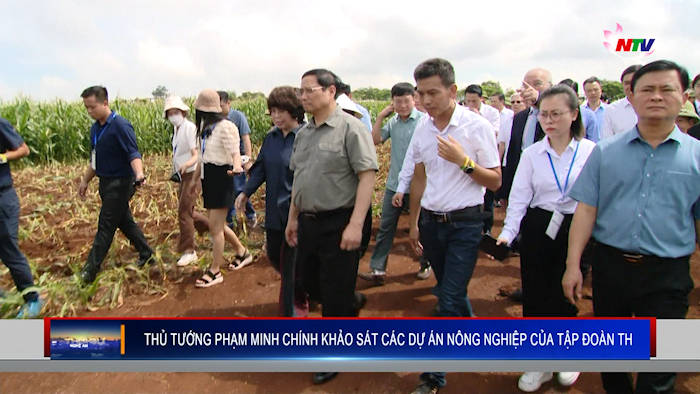Thủ tướng Phạm Minh Chính khảo sát các dự án nông nghiệp của Tập đoàn TH