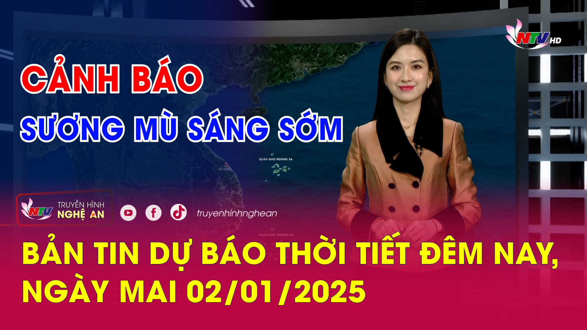 Bản tin Dự báo thời tiết đêm nay, ngày mai 02/01/2025