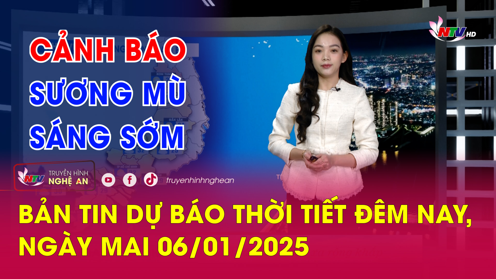 Bản tin Dự báo thời tiết đêm nay, ngày mai 06/01/2025