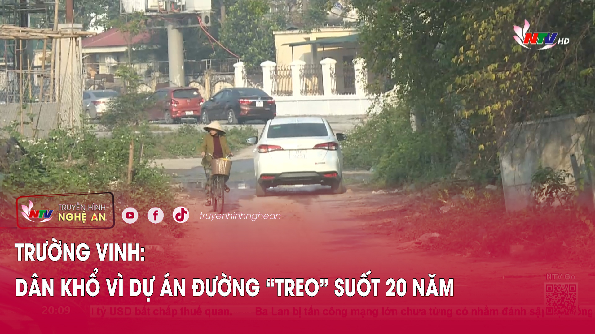 Trường Vinh: Dân khổ vì dự án đường “treo” suốt 20 năm