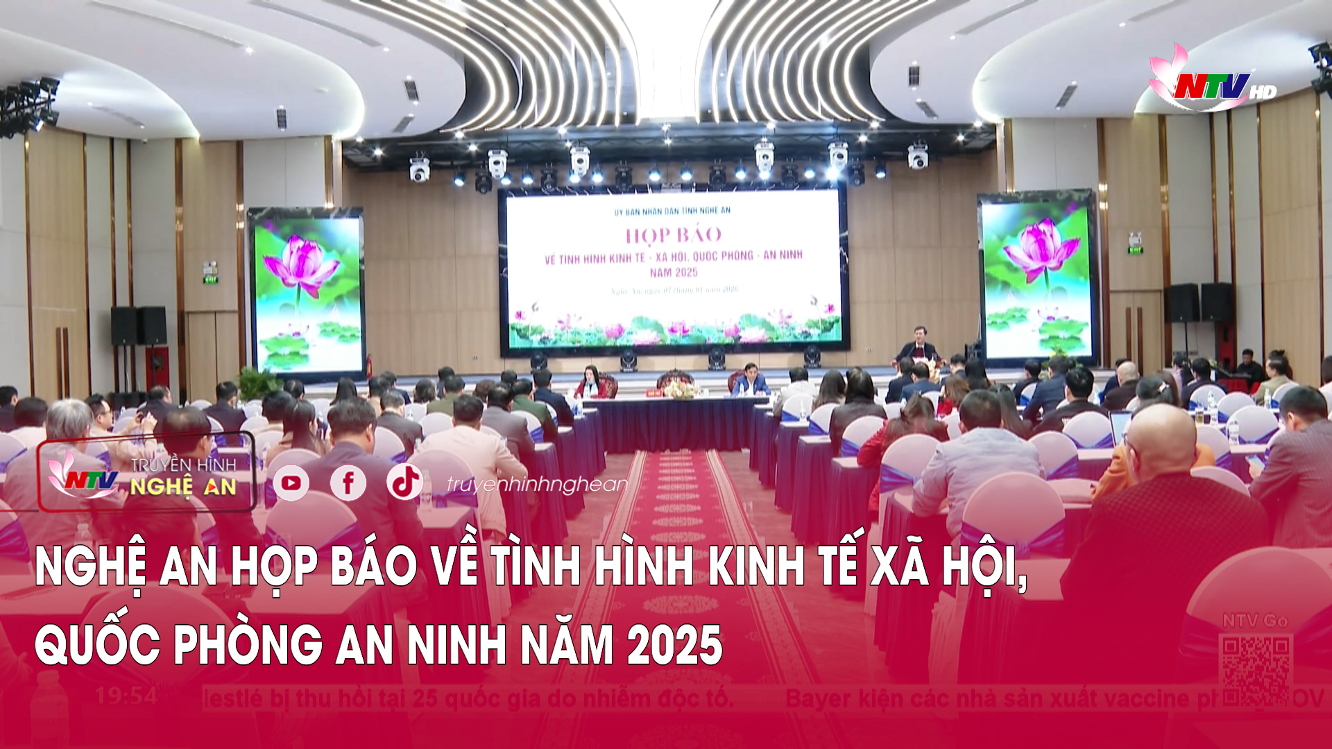 Nghệ An họp báo về tình hình Kinh tế Xã hội, Quốc phòng An ninh năm 2025