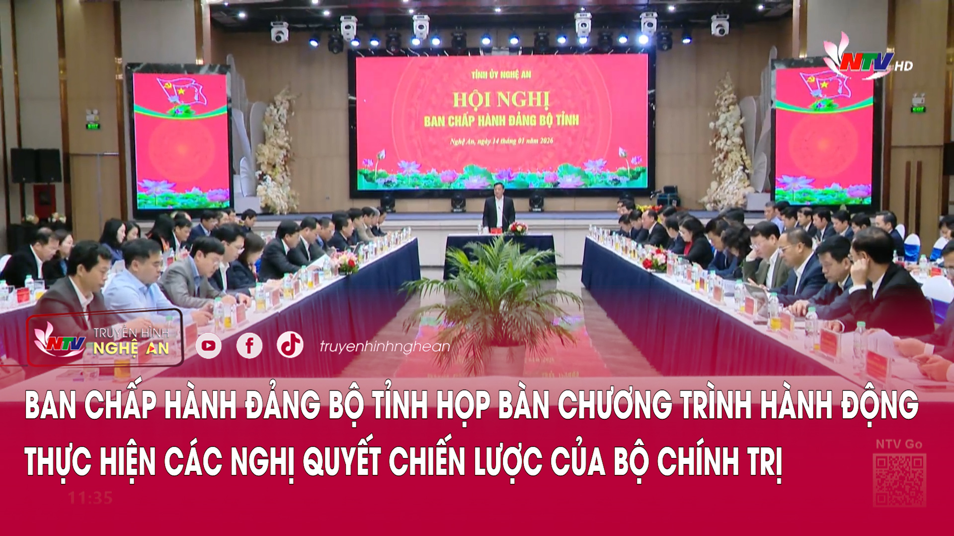 Ban Chấp hành Đảng bộ tỉnh họp bàn Chương trình hành động thực hiện các Nghị quyết chiến lược của Bộ Chính trị