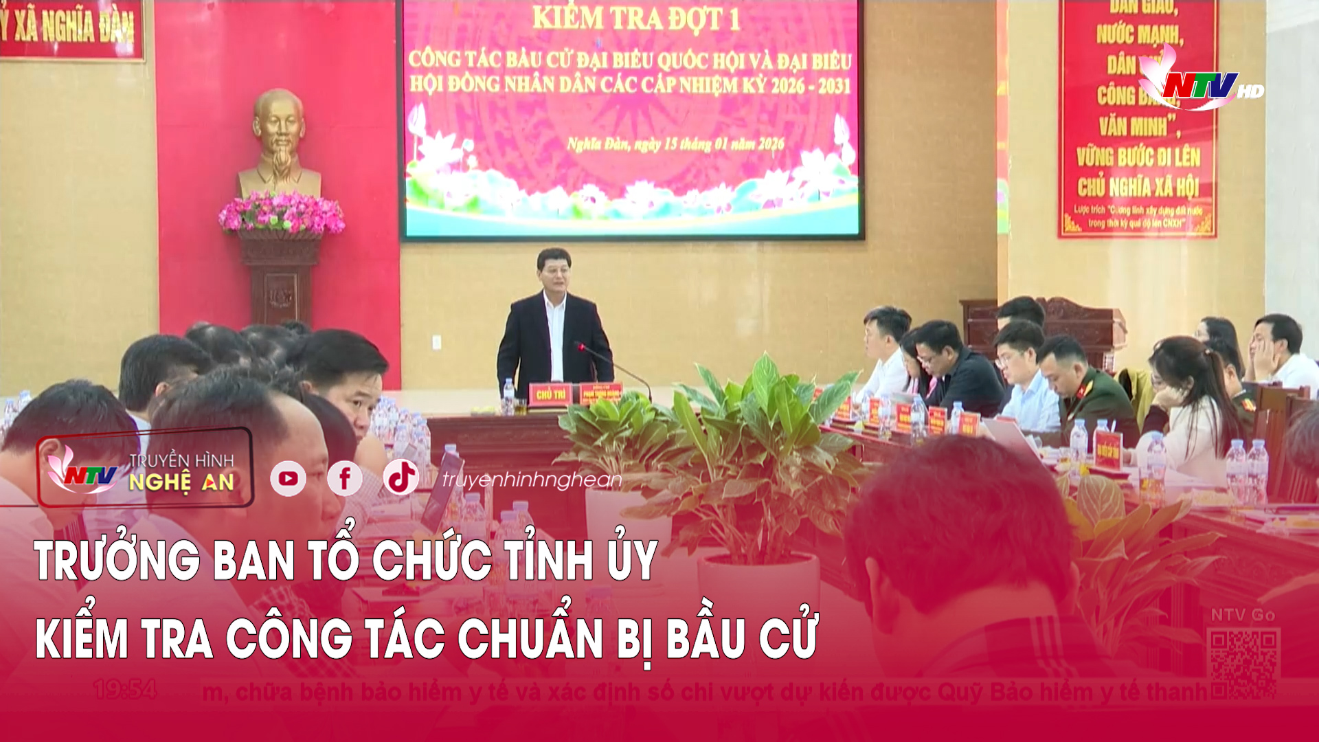 Trưởng Ban tổ chức Tỉnh ủy kiểm tra công tác chuẩn bị bầu cử