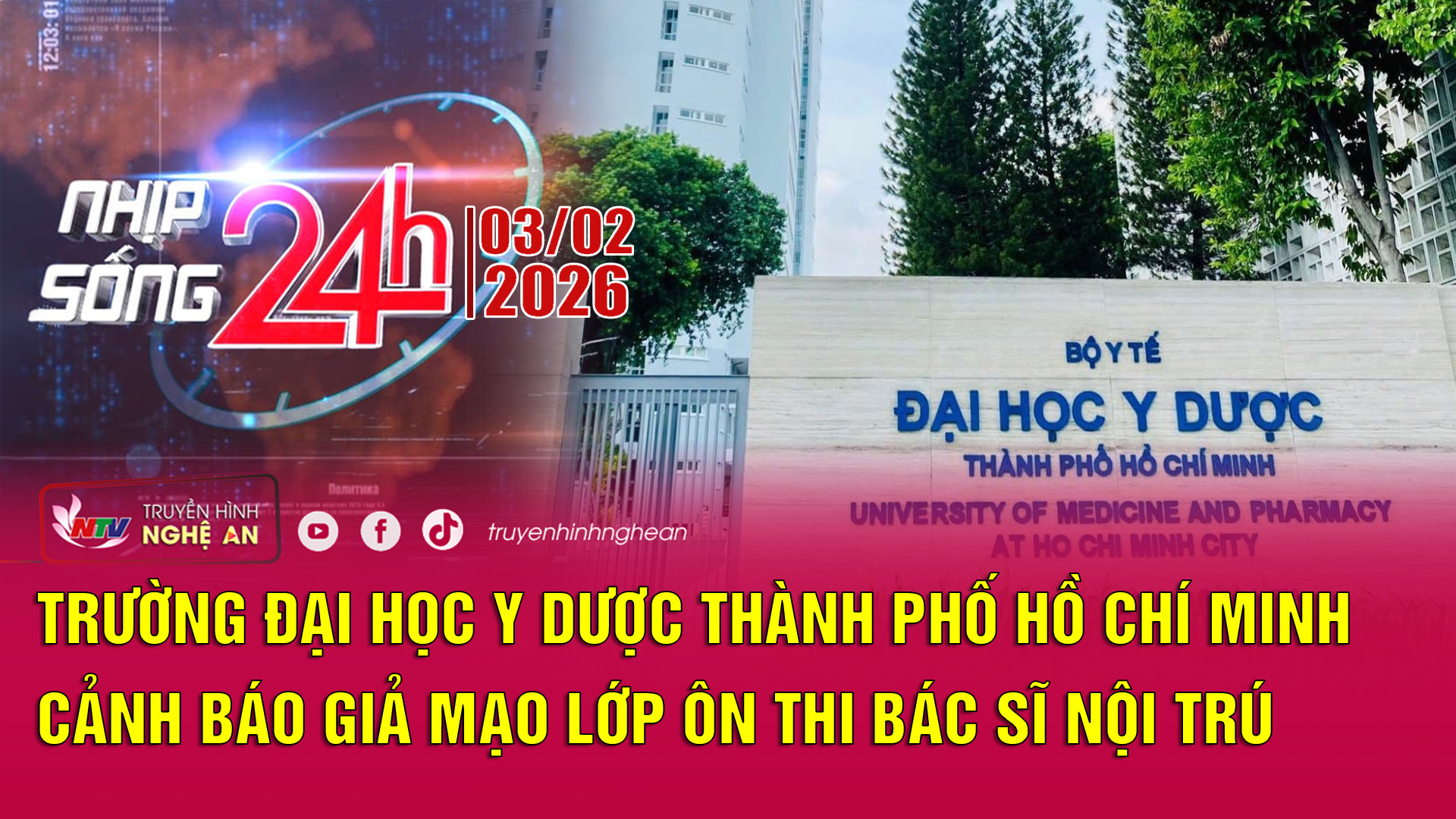 Bản tin Nhịp sống 24h - 03/02/2026