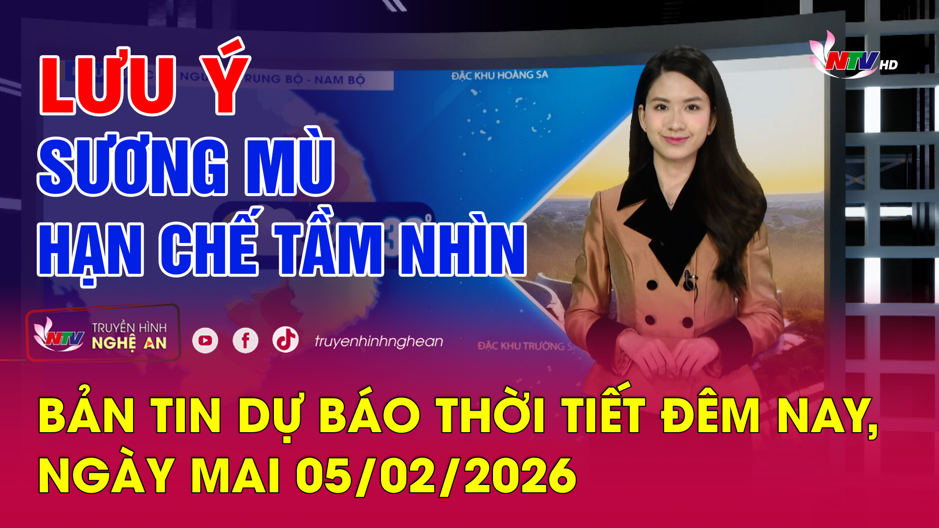 Bản tin Dự báo thời tiết đêm nay, ngày mai - 05/02/2026