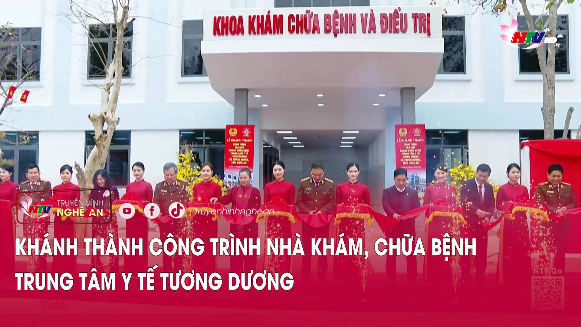 Khánh thành công trình nhà khám, chữa bệnh Trung tâm Y tế Tương Dương