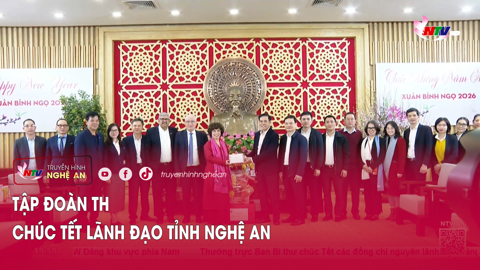 Tập đoàn TH chúc Tết lãnh đạo tỉnh Nghệ An