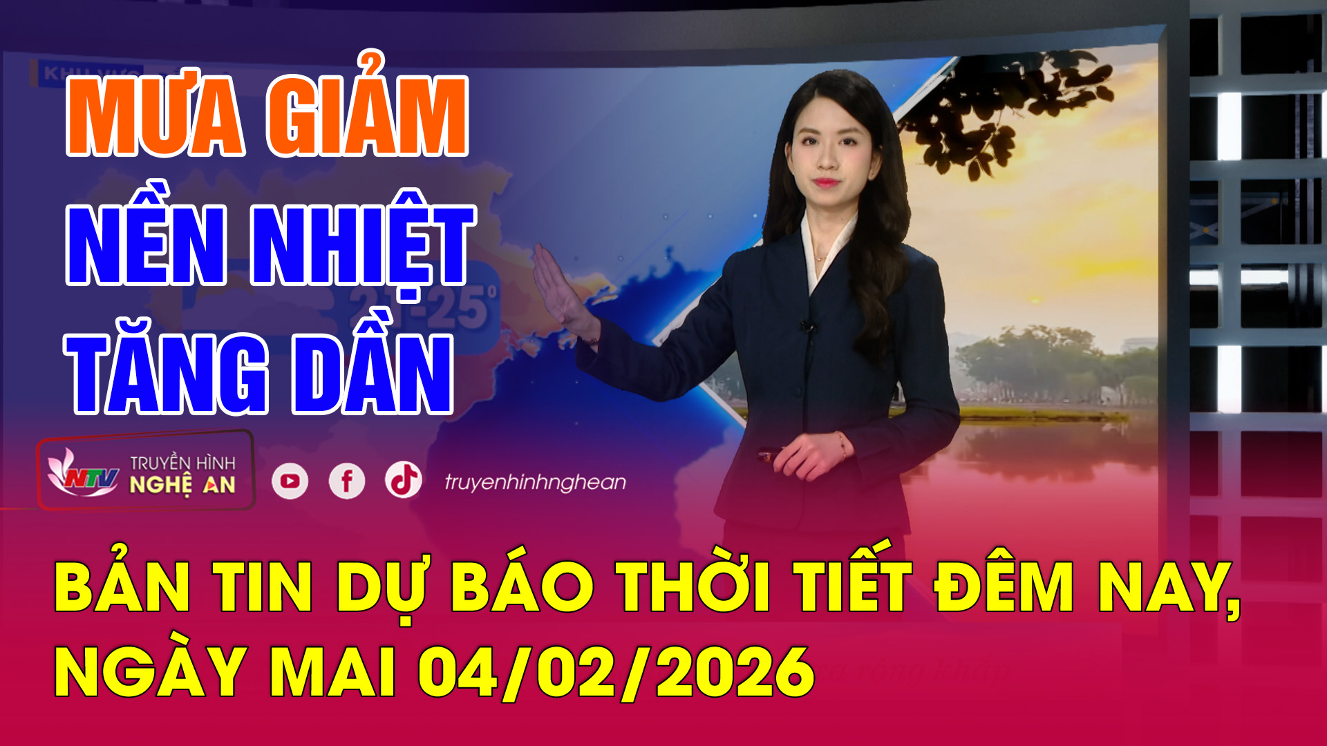 Bản tin Dự báo thời tiết đêm nay, ngày mai - 04/02/2026