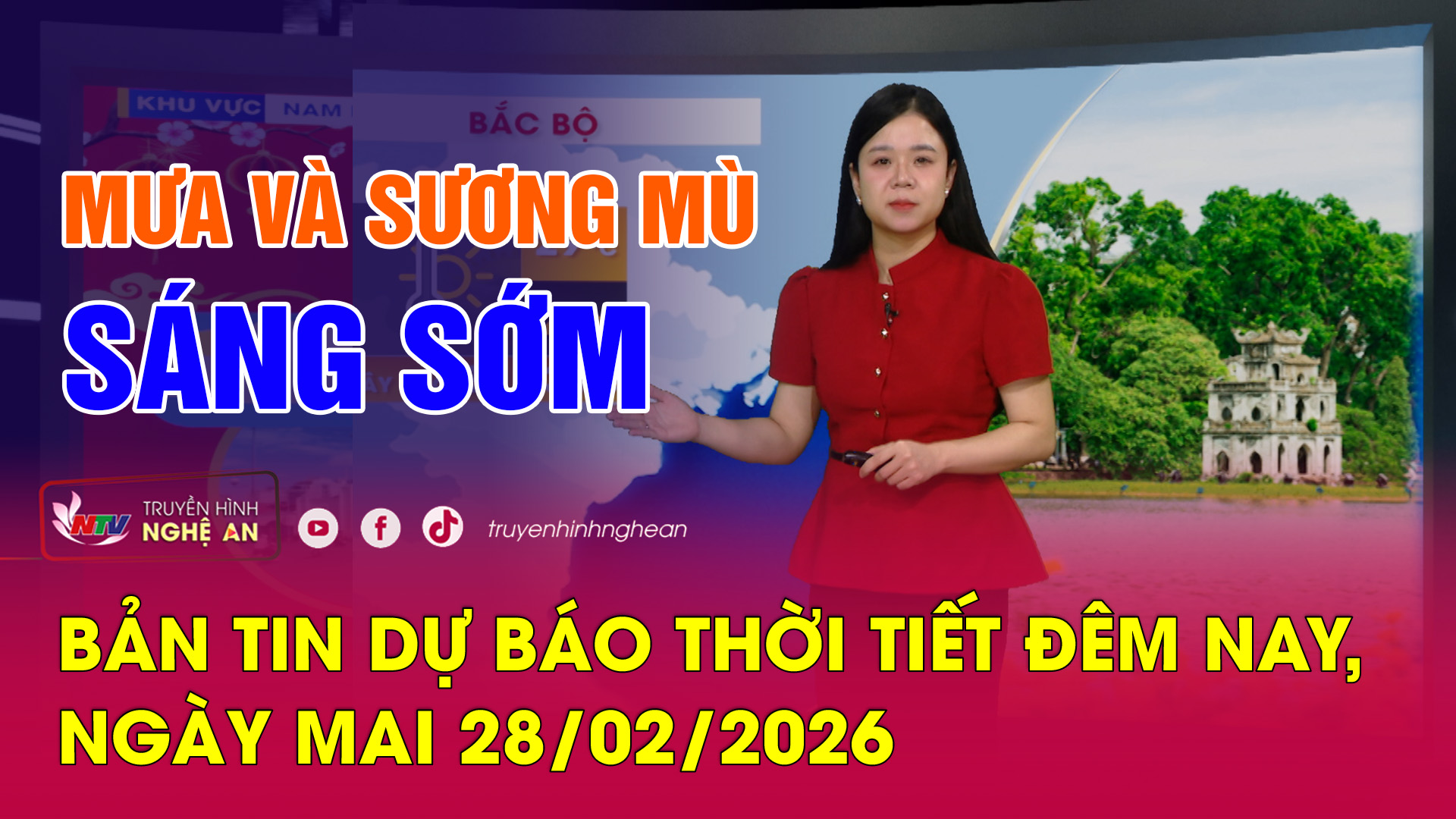 Bản tin Dự báo thời tiết đêm nay, ngày mai - 28/02/2026