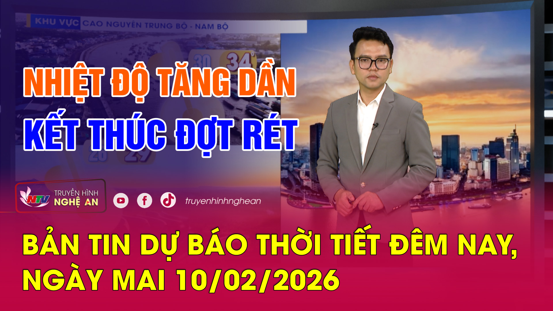 Bản tin Dự báo thời tiết đêm nay, ngày mai - 10/02/2026