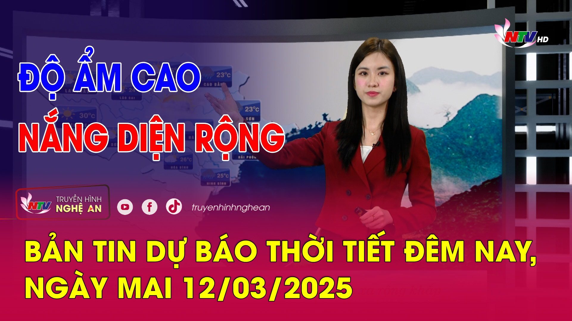 Bản tin Dự báo thời tiết đêm nay, ngày mai 12/03/2025