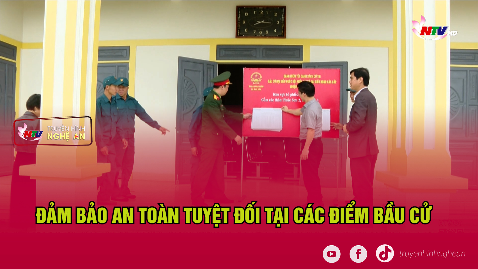 Đảm bảo an toàn tuyệt đối tại các điểm bầu cử