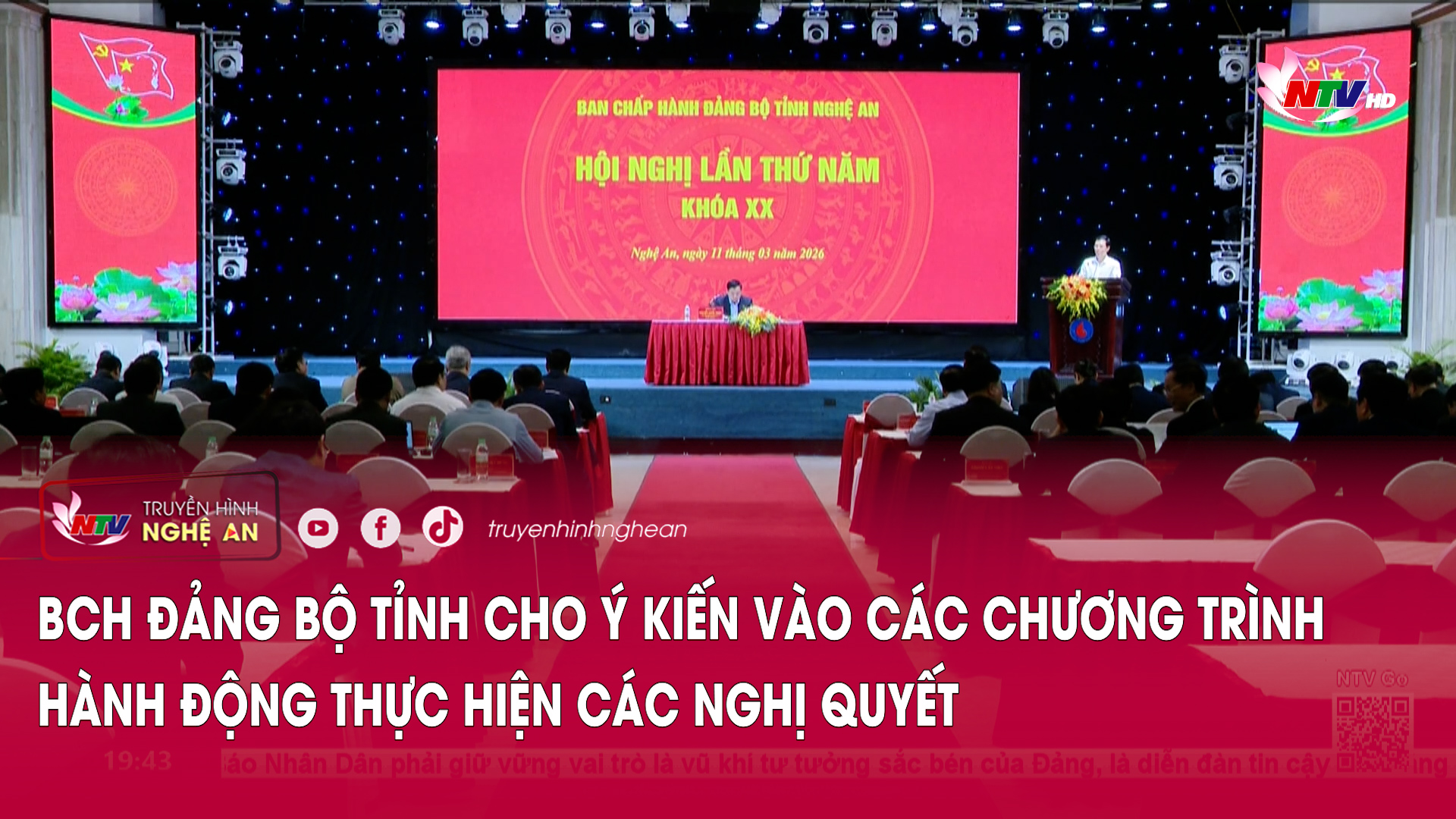 BCH Đảng bộ tỉnh cho ý kiến vào các chương trình hành động thực hiện các Nghị quyết