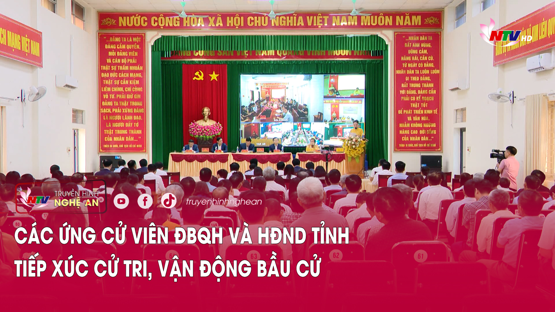 Các ứng cử viên ĐBQH và HĐND tỉnh tiếp xúc cử tri, vận động bầu cử