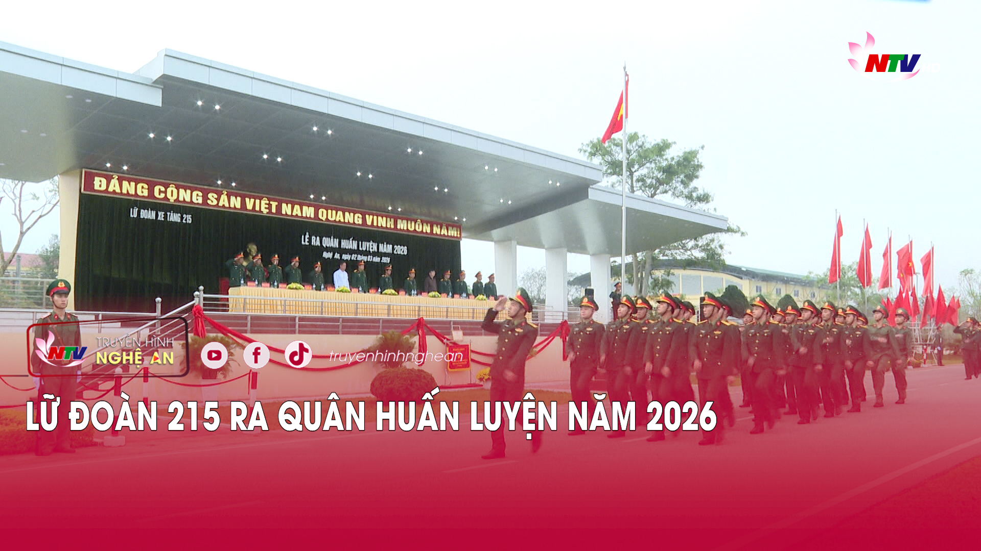 Lữ đoàn 215 ra quân huấn luyện năm 2026