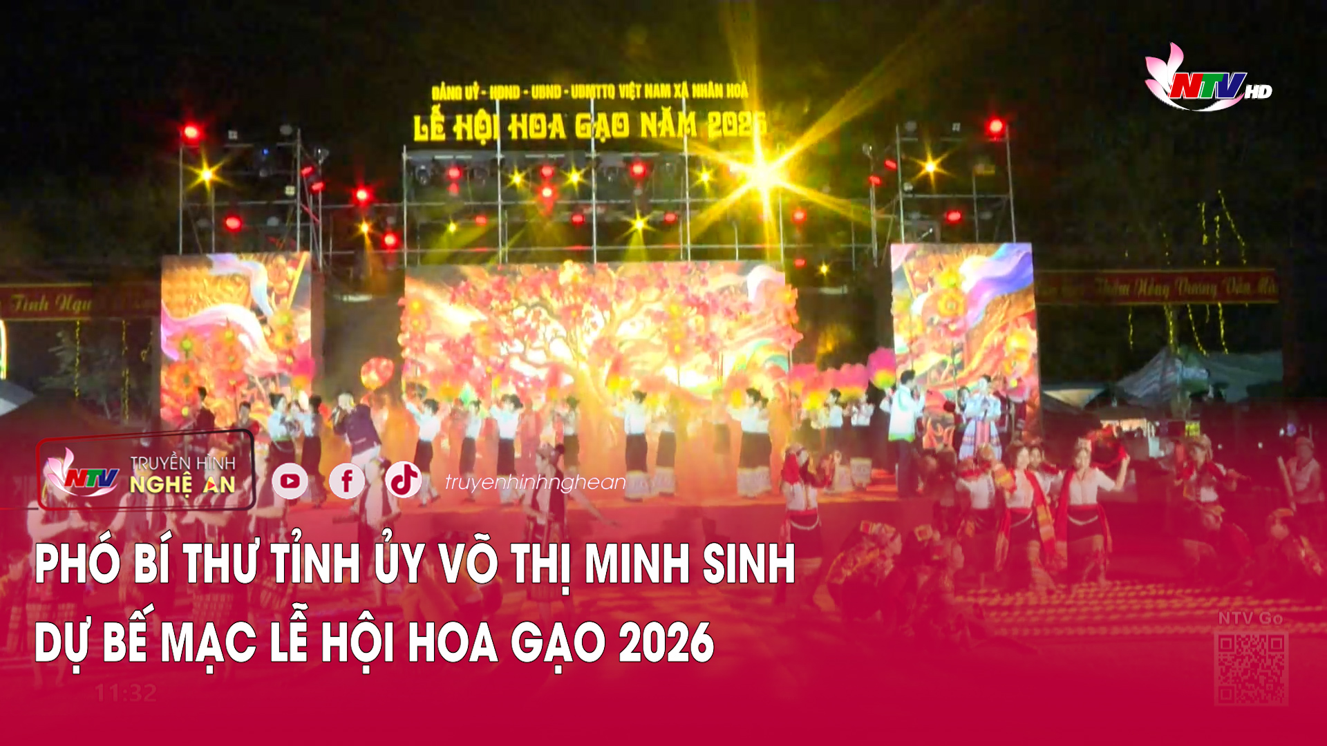 Phó Bí thư Tỉnh ủy Võ Thị Minh Sinh – Dự bế mạc Lễ hội Hoa Gạo 2026