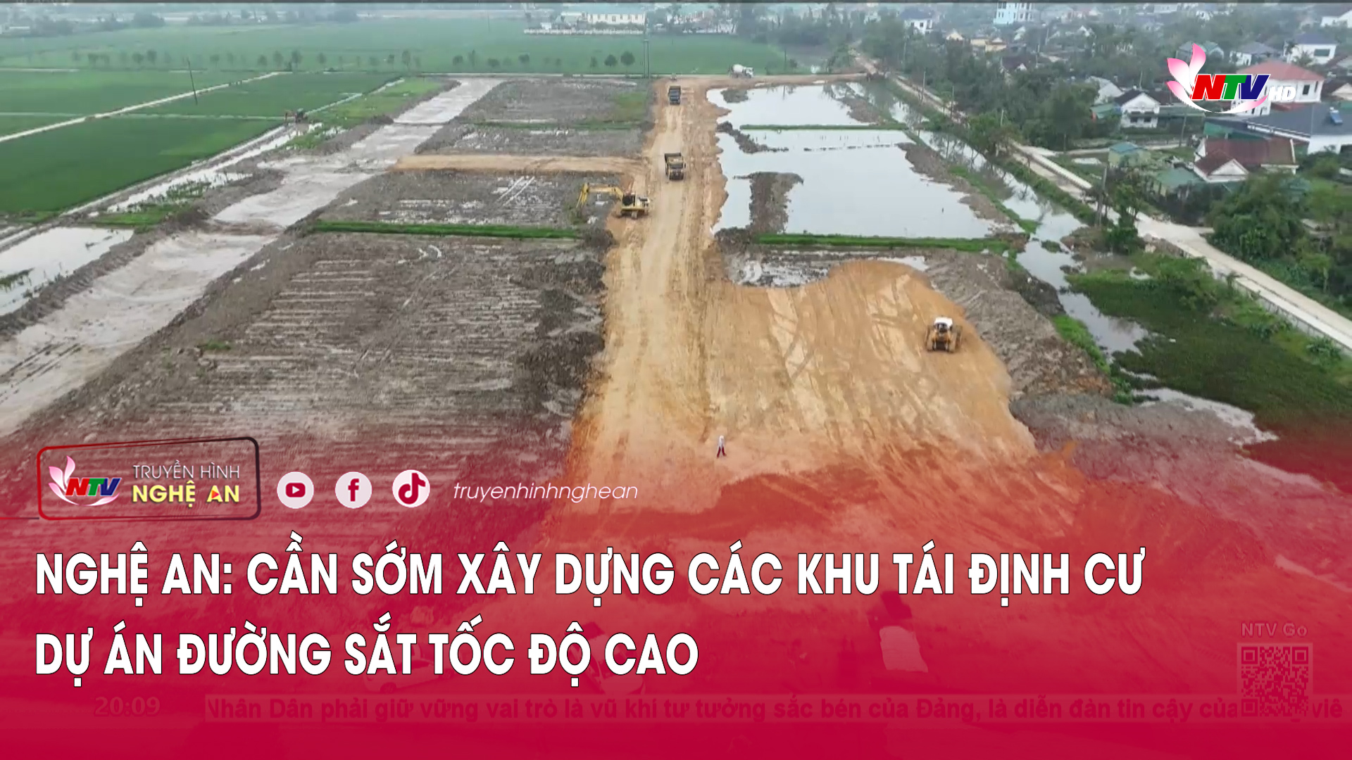 Nghệ An: Cần sớm xây dựng các khu tái định cư Dự án Đường sắt tốc độ cao