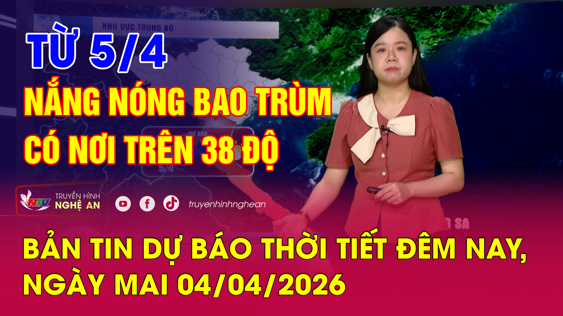 Dự báo thời tiết đêm nay, ngày mai - 04/04/2026