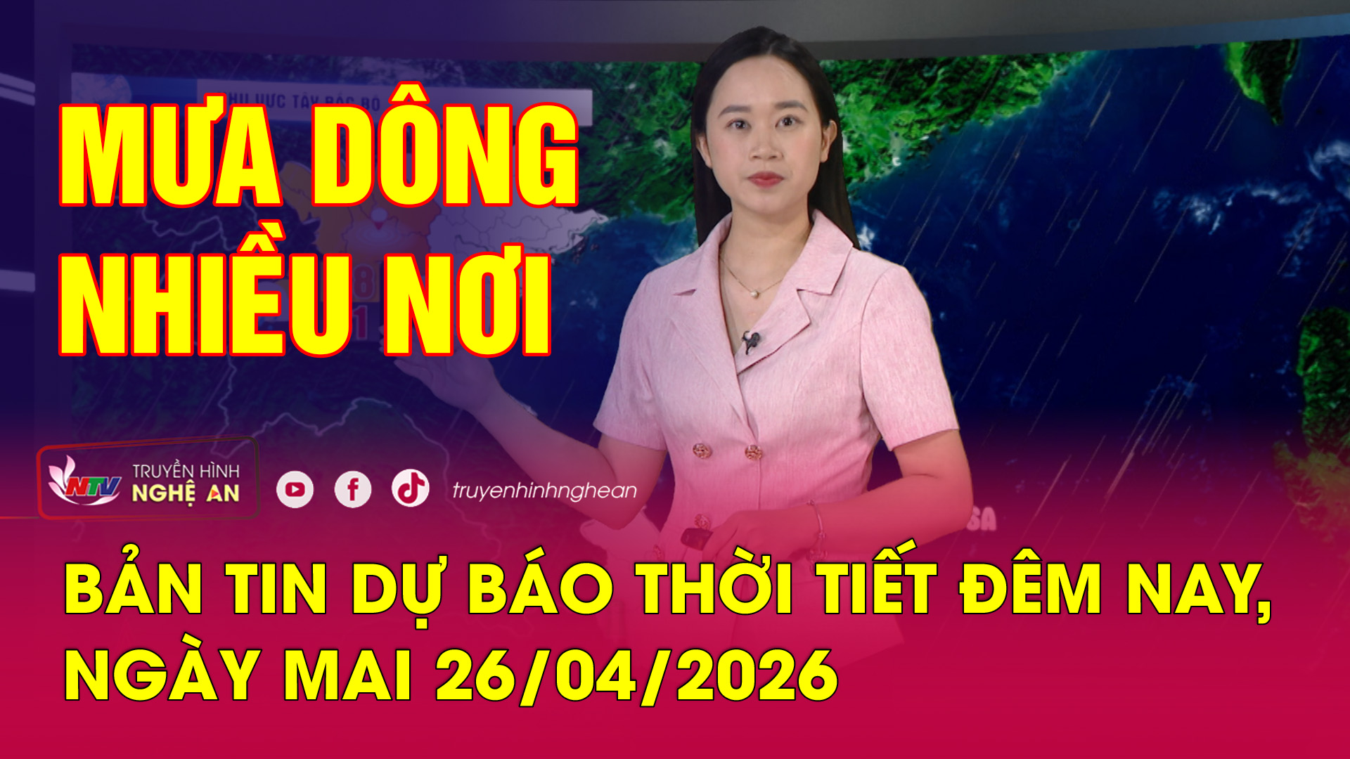 Dự báo thời tiết đêm nay, ngày mai - 26/04/2026