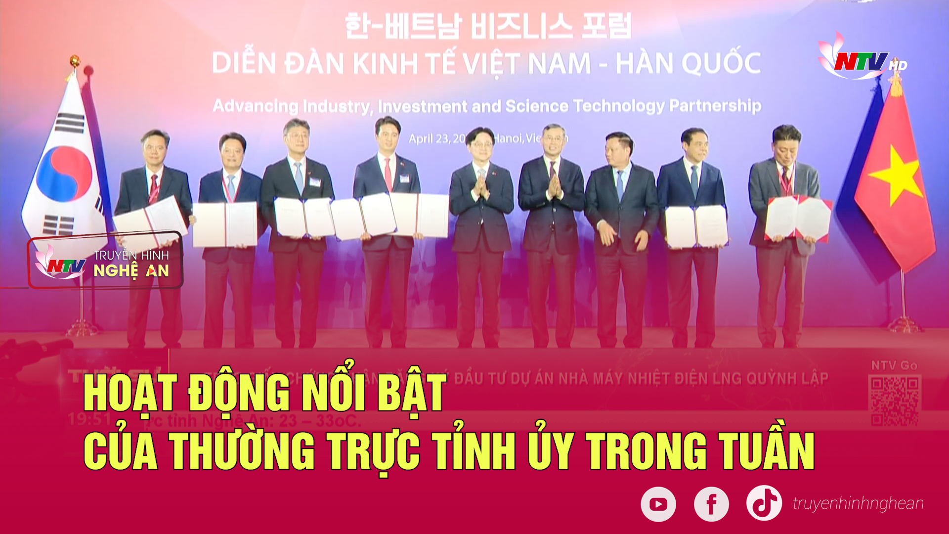 Hoạt động nổi bật của Thường trực Tỉnh ủy trong tuần