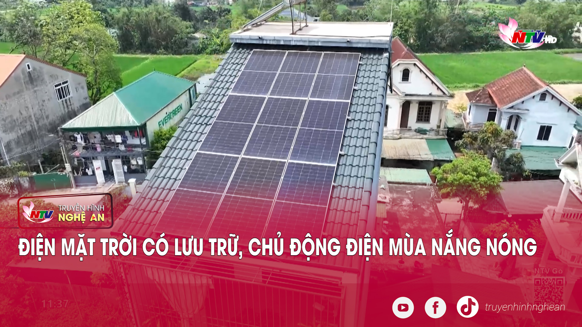 Điện mặt trời có lưu trữ, chủ động điện mùa nắng nóng