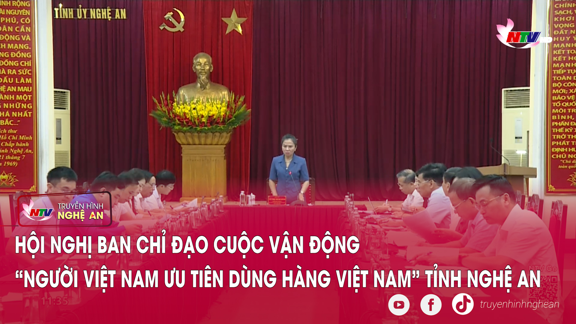 Hội nghị Ban chỉ đạo cuộc vận động “Người Việt Nam ưu tiên dùng hàng Việt Nam” tỉnh Nghệ An