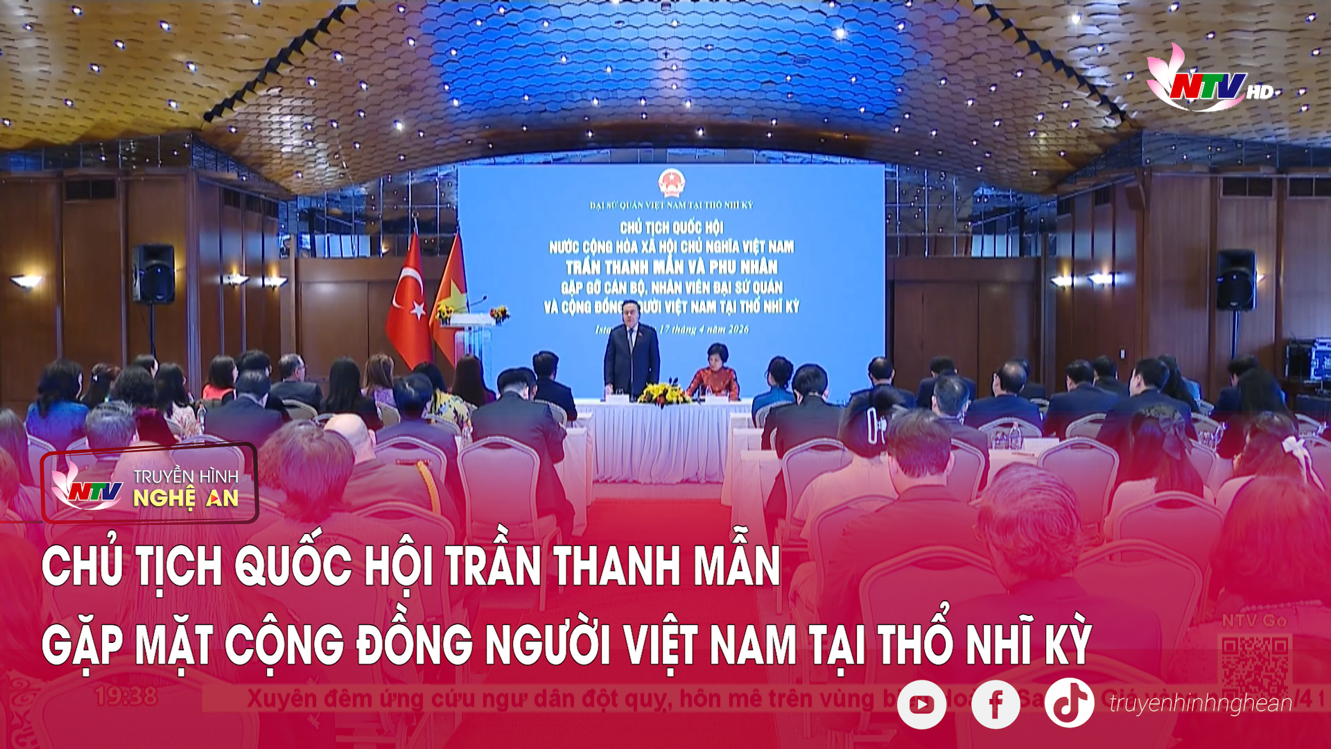 Chủ tịch Quốc hội Trần Thanh Mẫn gặp mặt cộng đồng người Việt Nam tại Thổ Nhĩ Kỳ