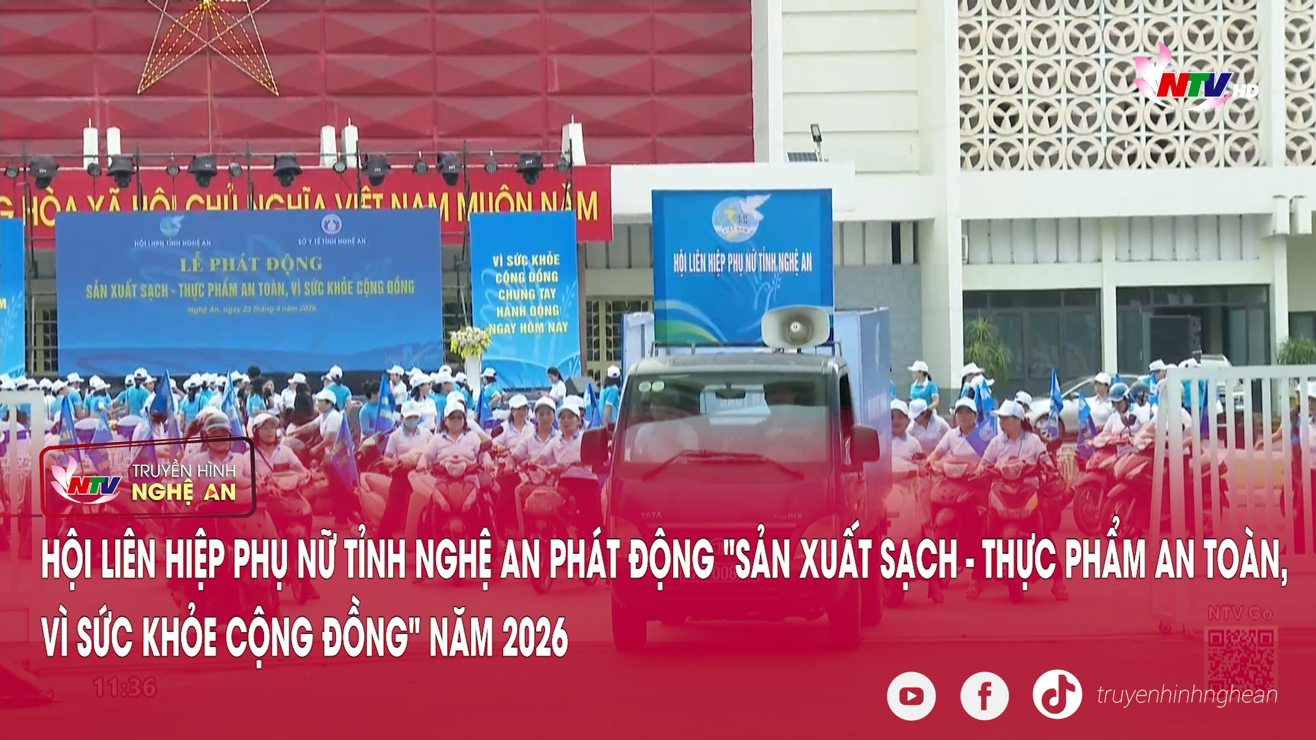 Hội Liên hiệp Phụ nữ tỉnh Nghệ An phát động "Sản xuất sạch - Thực phẩm an toàn, vì sức khỏe cộng đồng" năm 2026