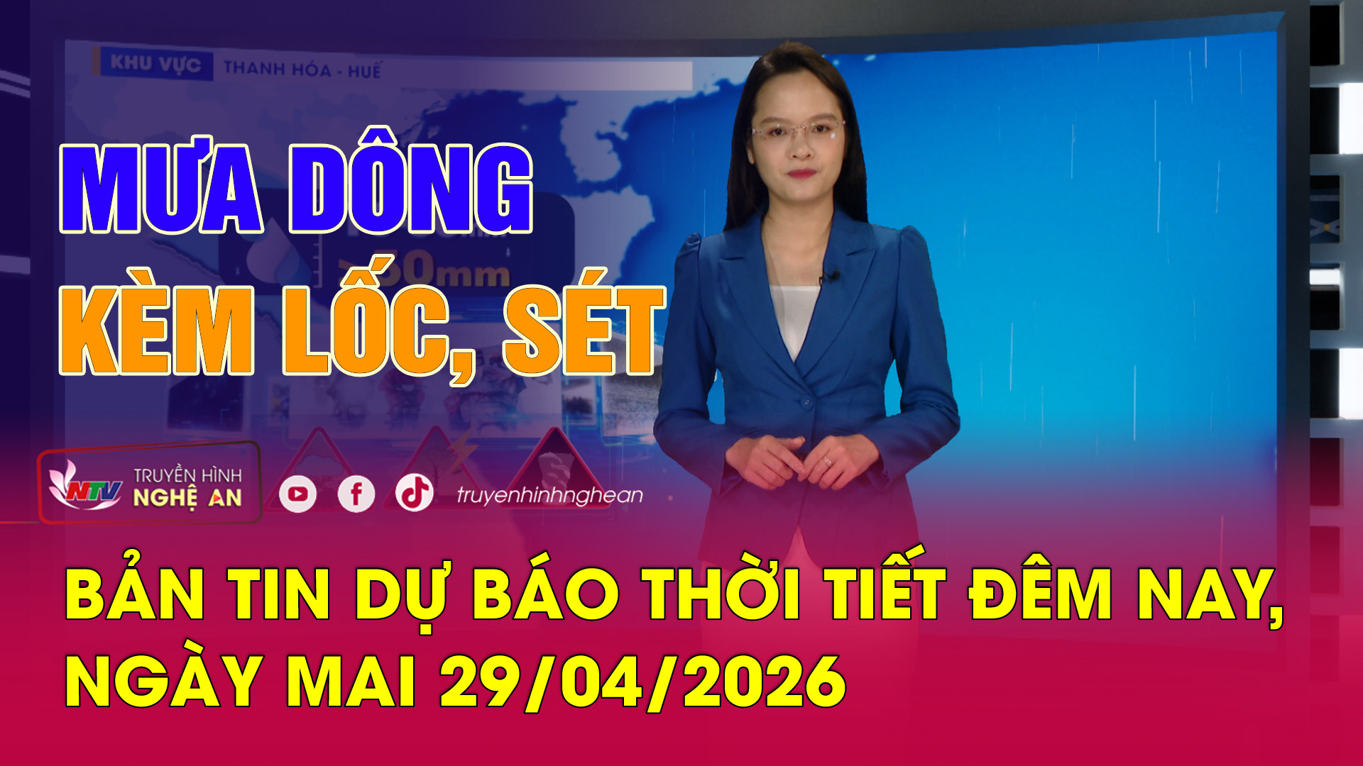 Dự báo thời tiết đêm nay, ngày mai - 29/04/2026