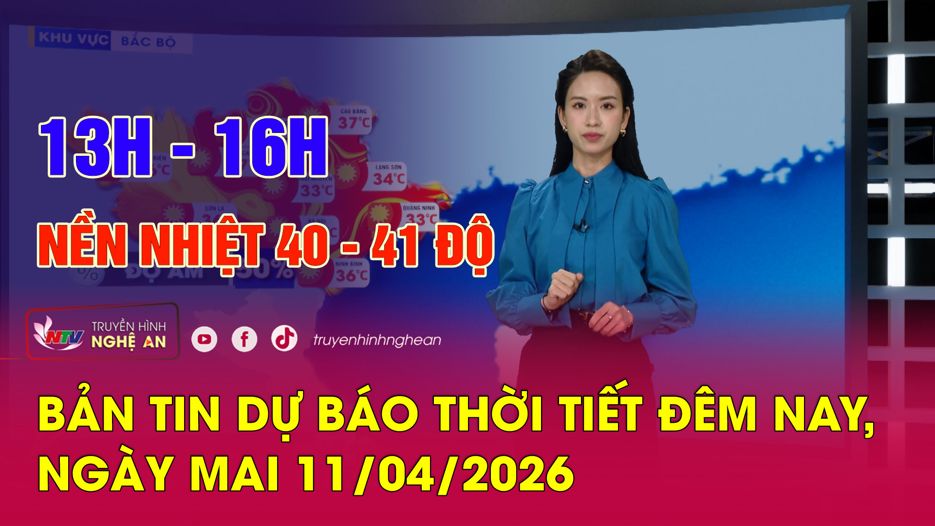 Dự báo thời tiết đêm nay, ngày mai - 11/04/2026