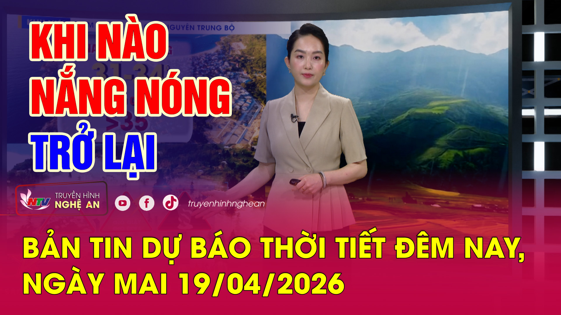 Dự báo thời tiết đêm nay, ngày mai - 19/04/2026