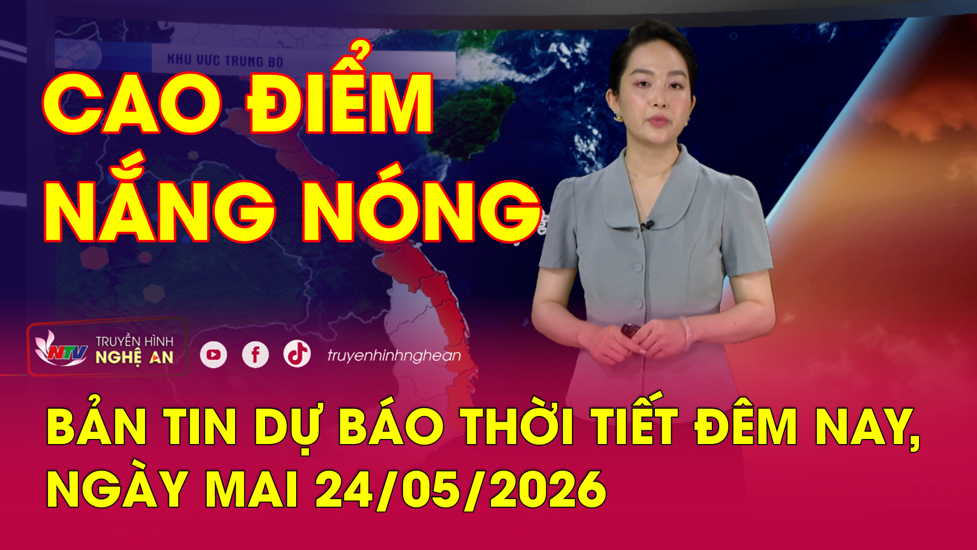 Dự báo thời tiết đêm nay, ngày mai - 24/05/2026