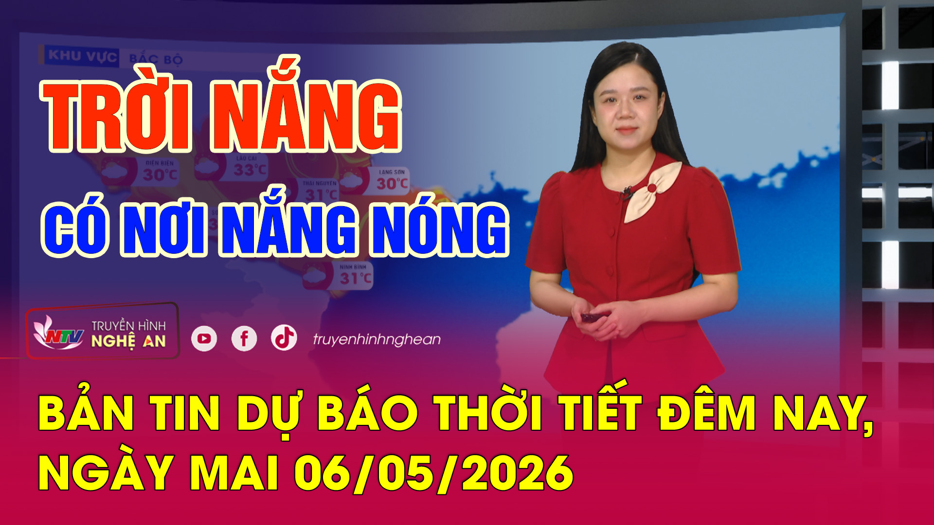 Dự báo thời tiết đêm nay, ngày mai - 06/05/2026