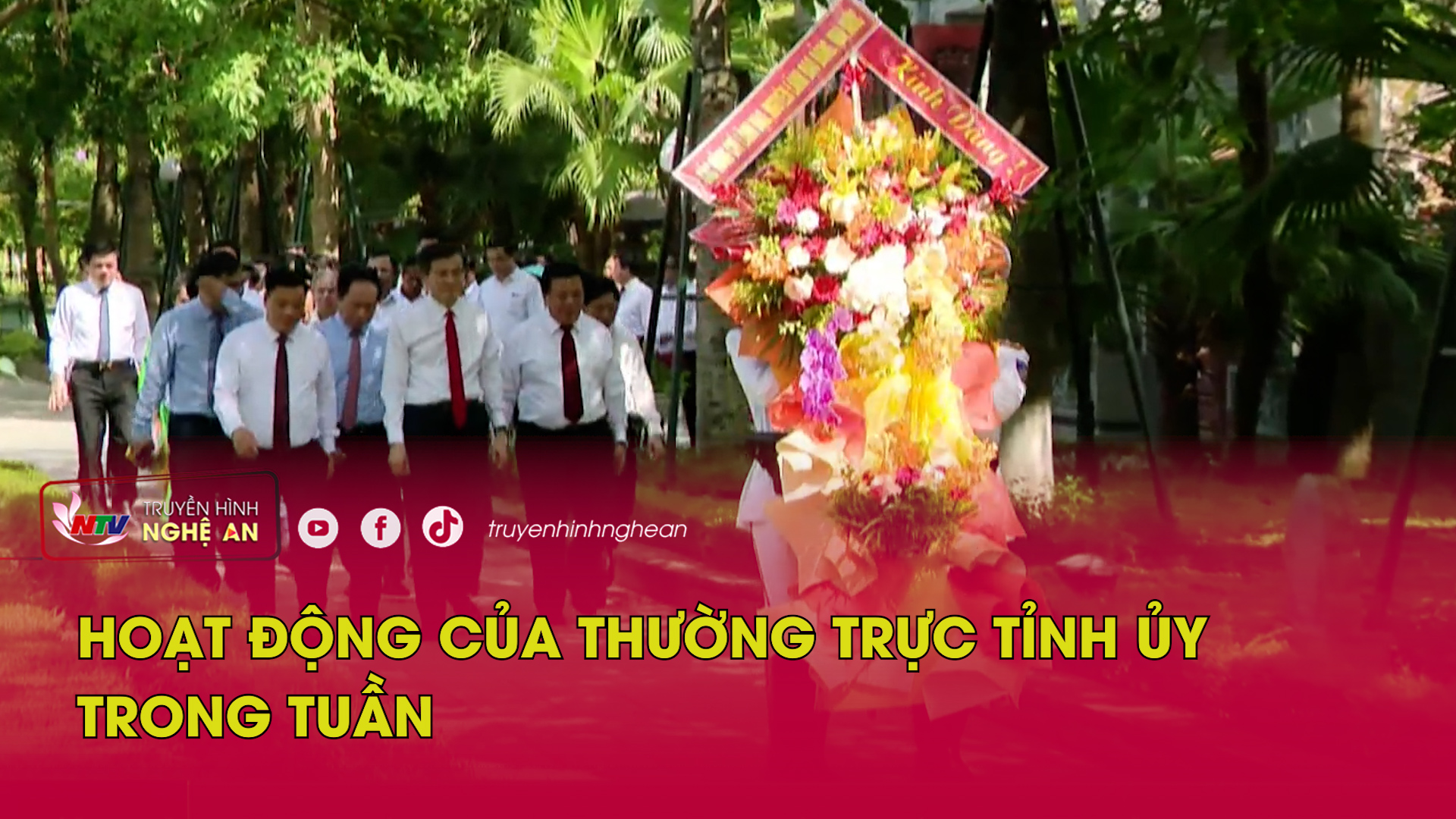 Hoạt động của Thường trực Tỉnh ủy trong tuần