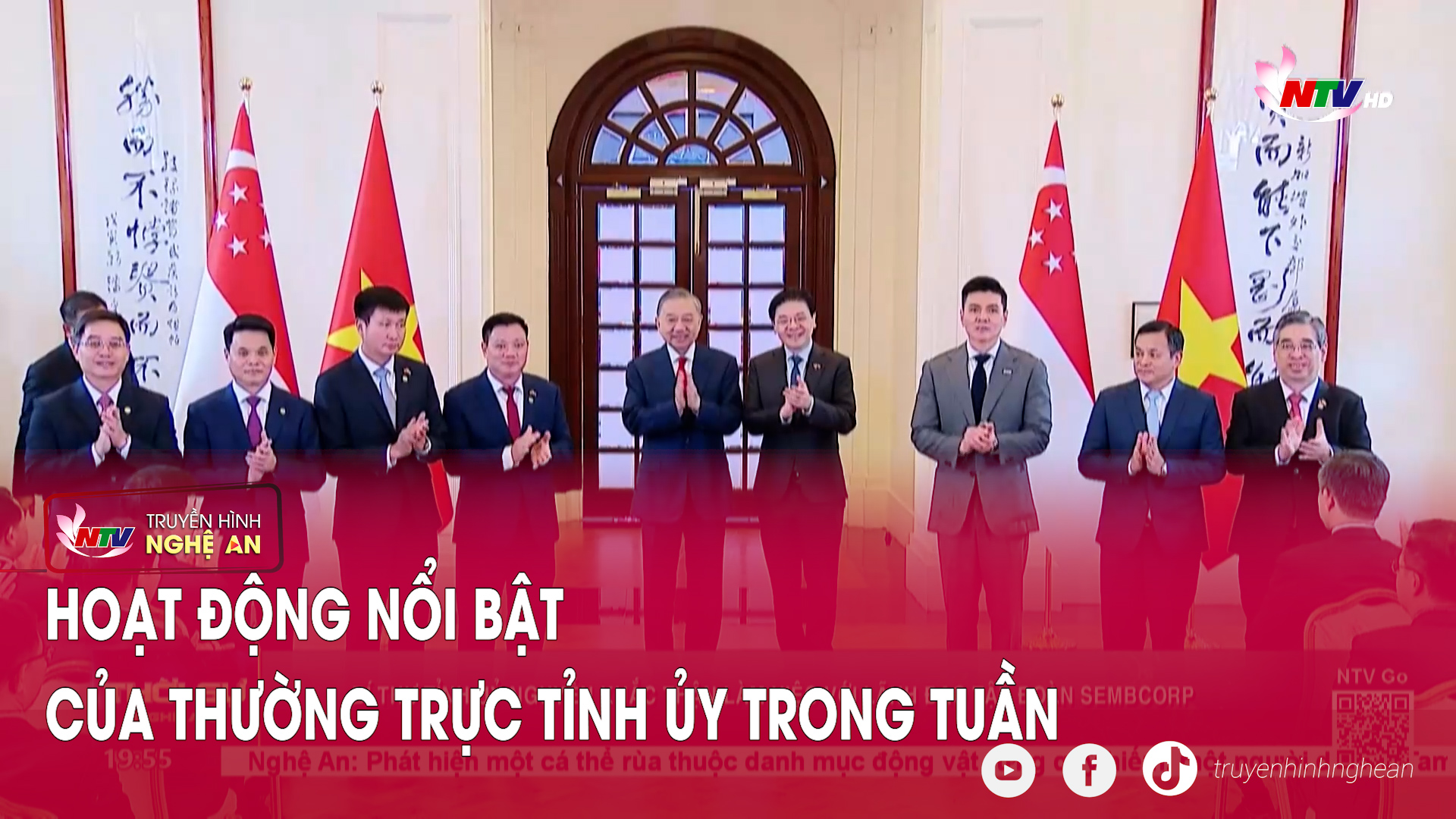 Hoạt động nổi bật của Thường trực Tỉnh ủy trong tuần