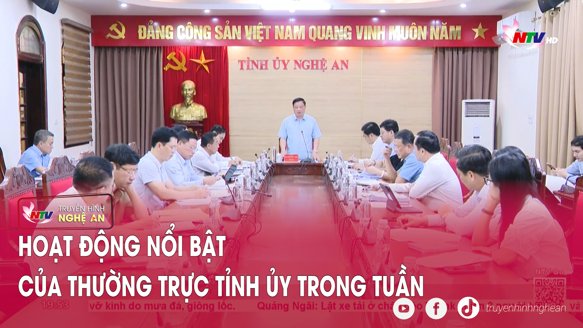 Hoạt động nổi bật của Thường trực Tỉnh ủy trong tuần
