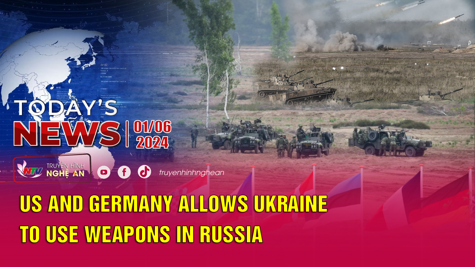 Today's News 01/06/2024: US and Germany allows Ukraine to use weapons in Russia