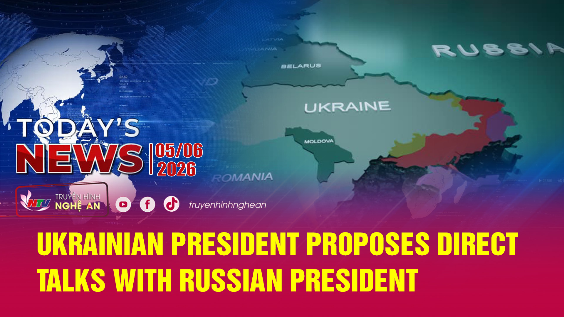 Today's News 05/06/2026: Ukrainian President Proposes Direct Talks with Russian President