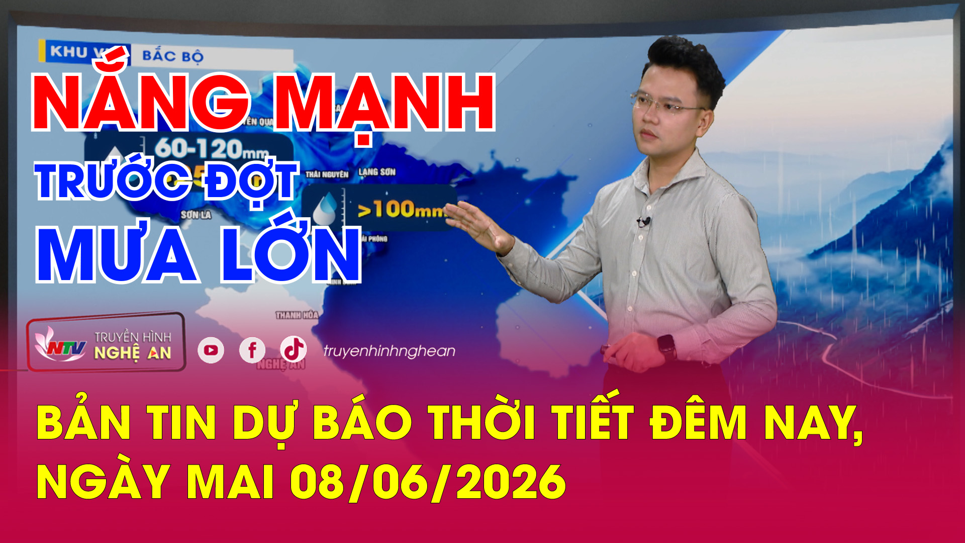 Dự báo thời tiết đêm nay, ngày mai - 08/06/2026