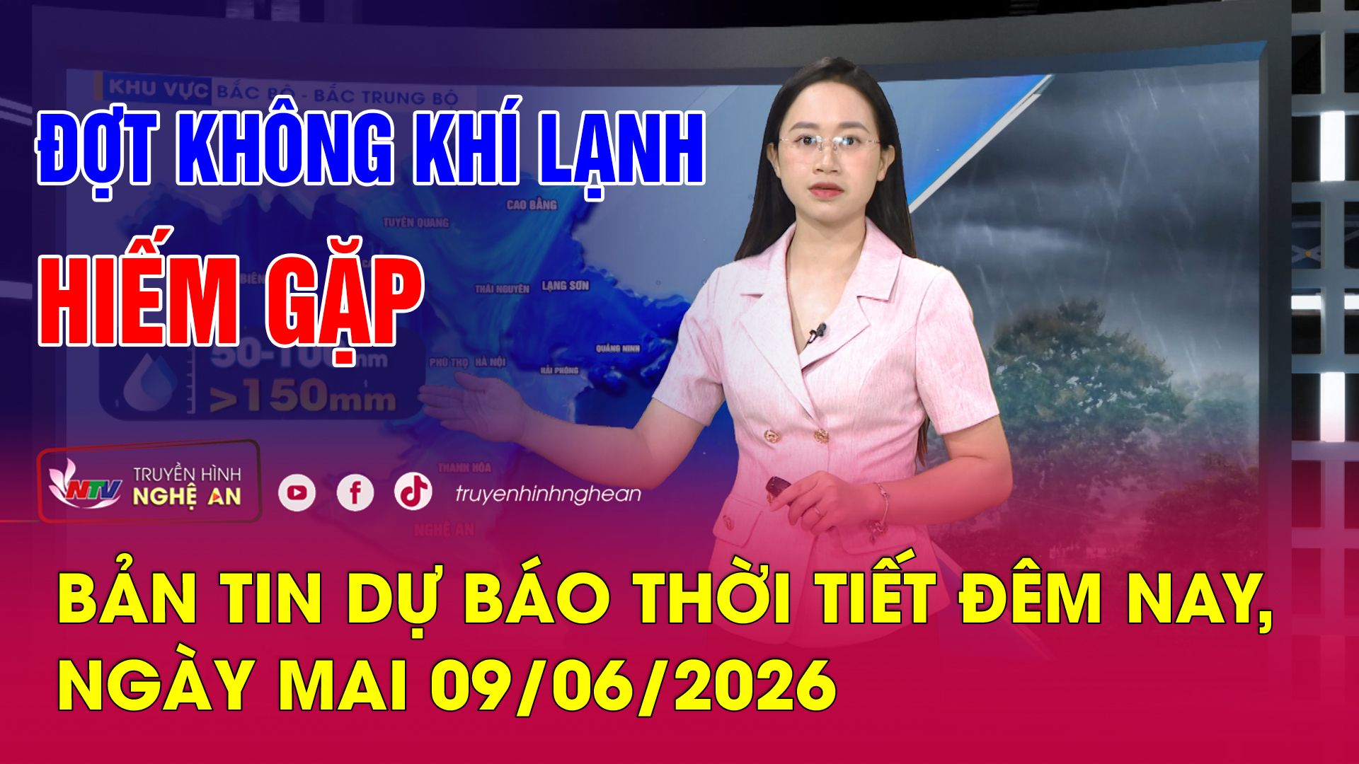 Dự báo thời tiết đêm nay, ngày mai - 09/06/2026