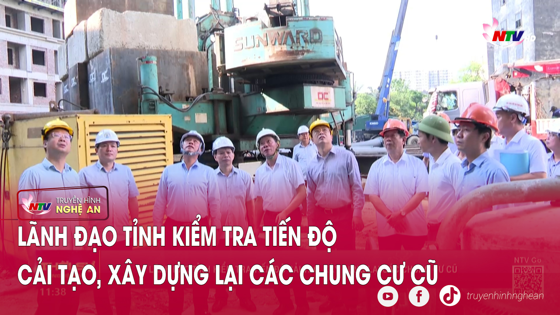 Lãnh đạo tỉnh kiểm tra tiến độ cải tạo, xây dựng lại các chung cư cũ