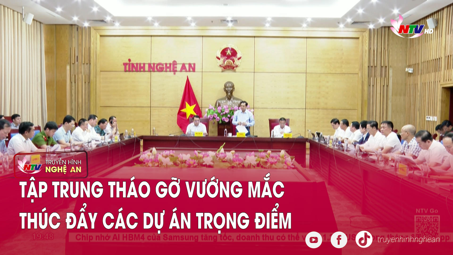 Tập trung tháo gỡ vướng mắc, thúc đẩy các dự án trọng điểm