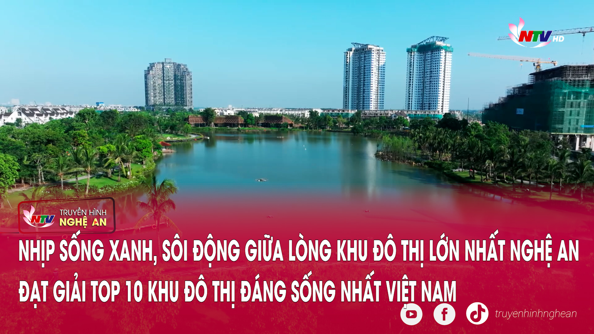 Nhịp sống xanh, sôi động giữa lòng khu đô thị lớn nhất Nghệ An đạt giải top 10 khu đô thị đáng sống nhất Việt Nam