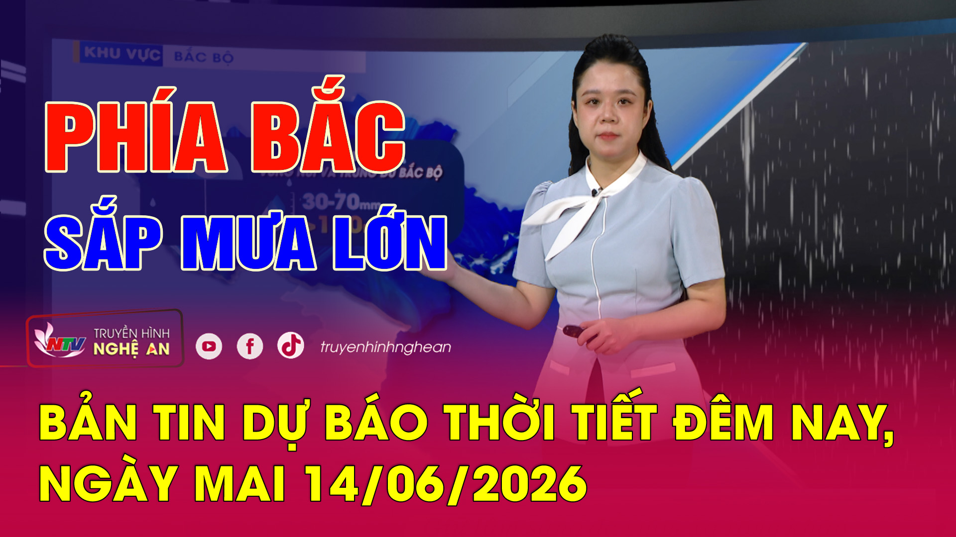 Dự báo thời tiết đêm nay, ngày mai - 14/06/2026