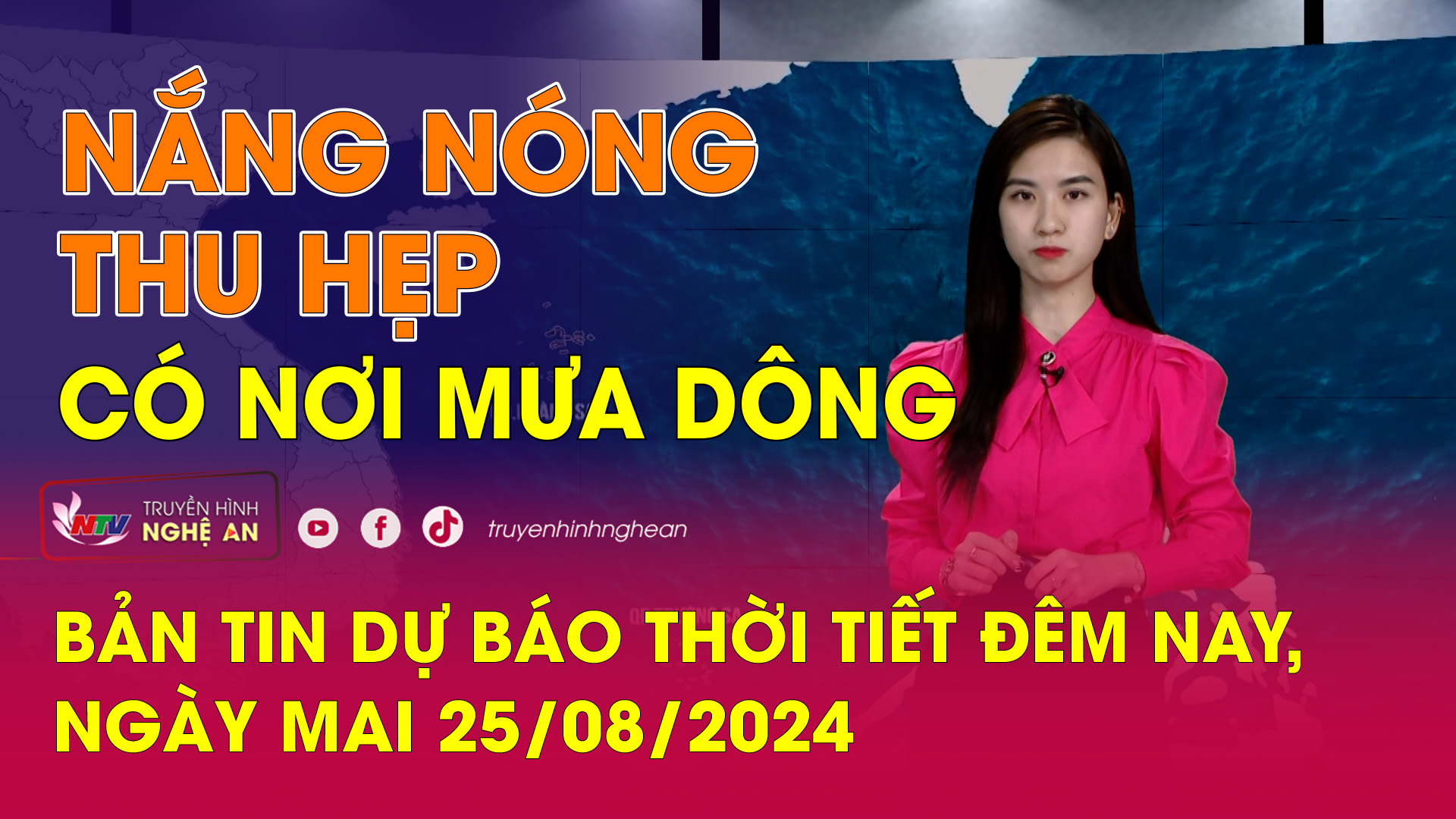 Bản tin Dự báo thời tiết đêm nay, ngày mai 25/08/2024