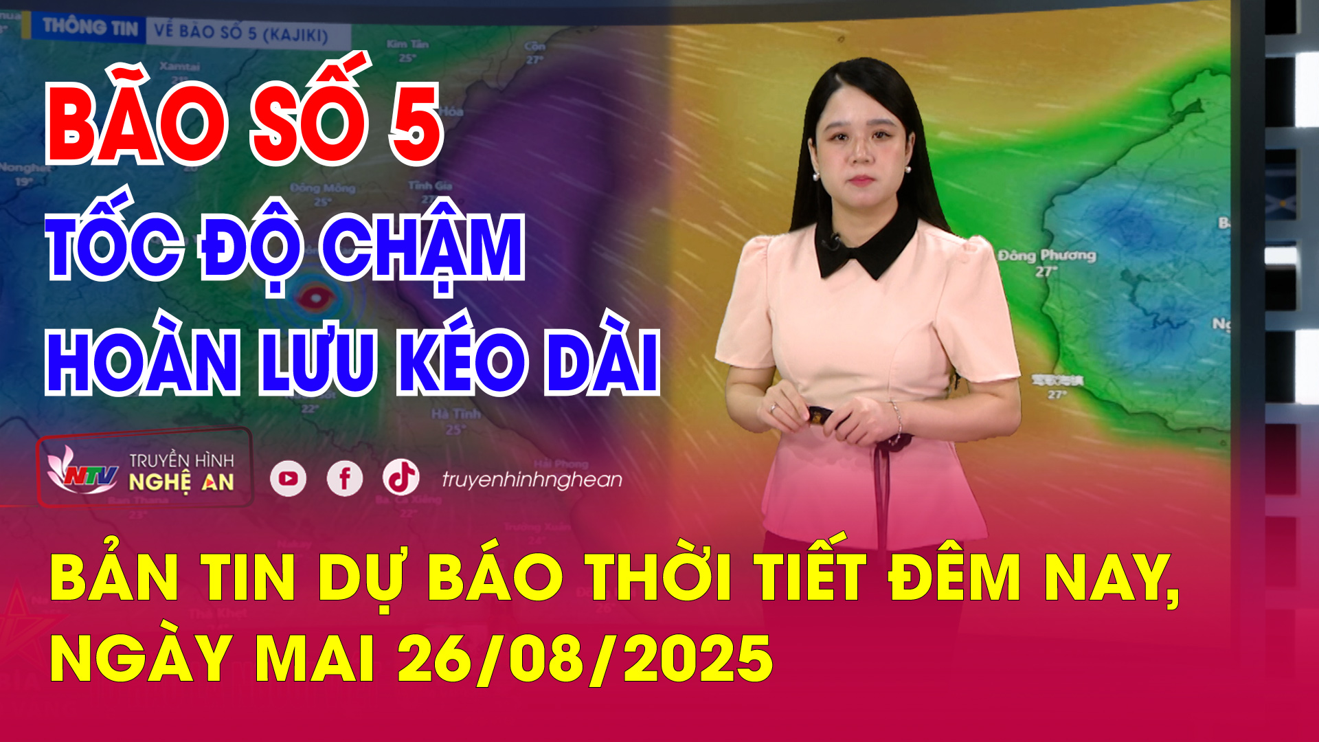 Bản tin Dự báo thời tiết đêm nay, ngày mai 26/08/2025