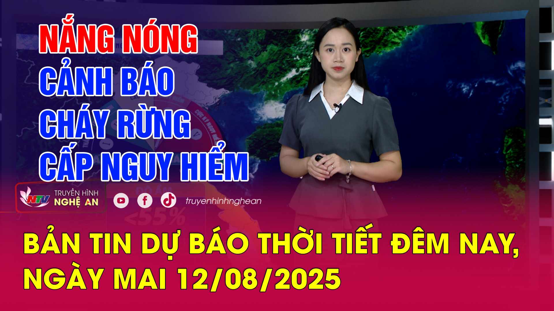 Bản tin Dự báo thời tiết đêm nay, ngày mai 12/08/2025