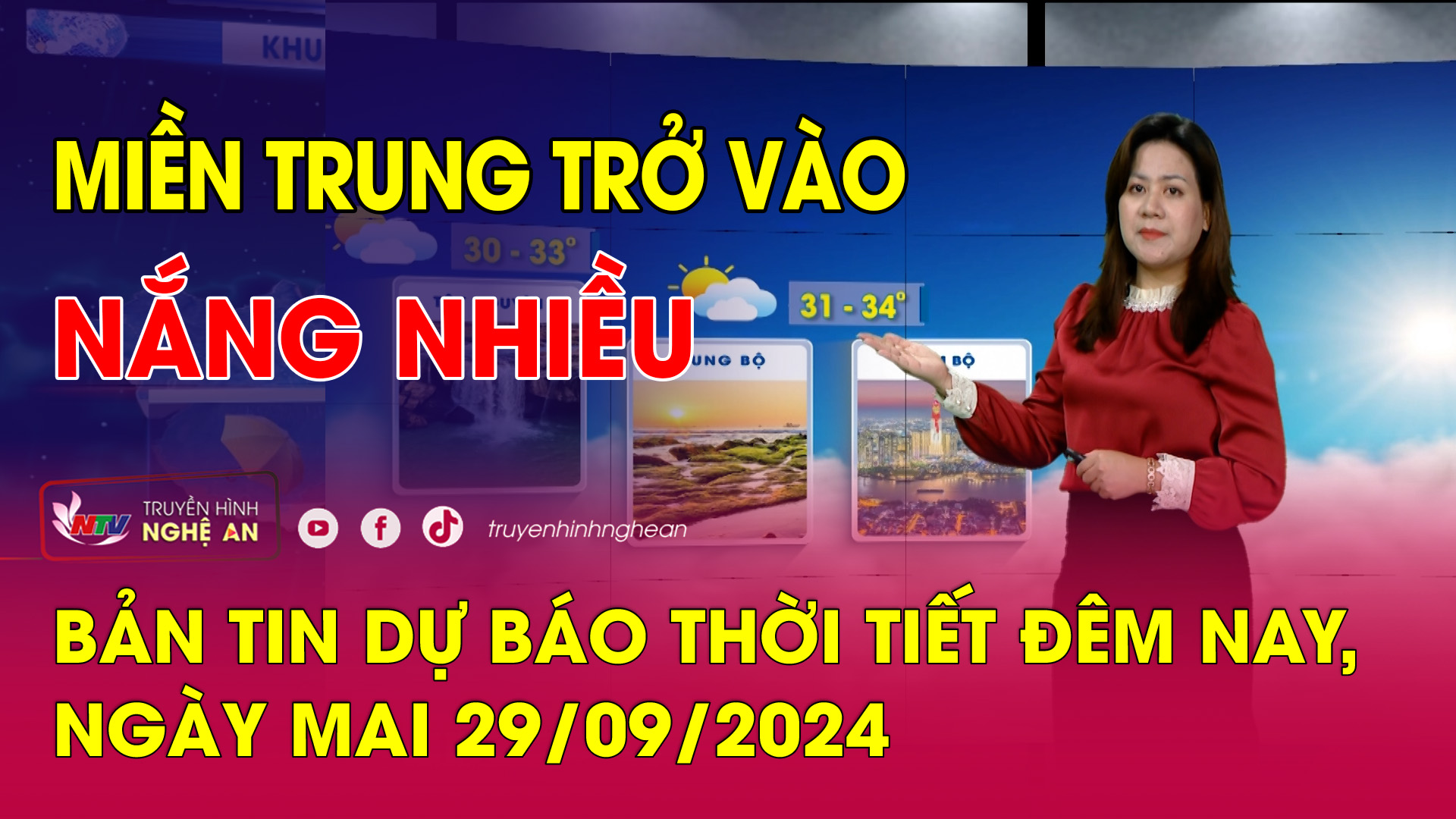 Bản tin Dự báo thời tiết đêm nay, ngày mai 29/09/2024