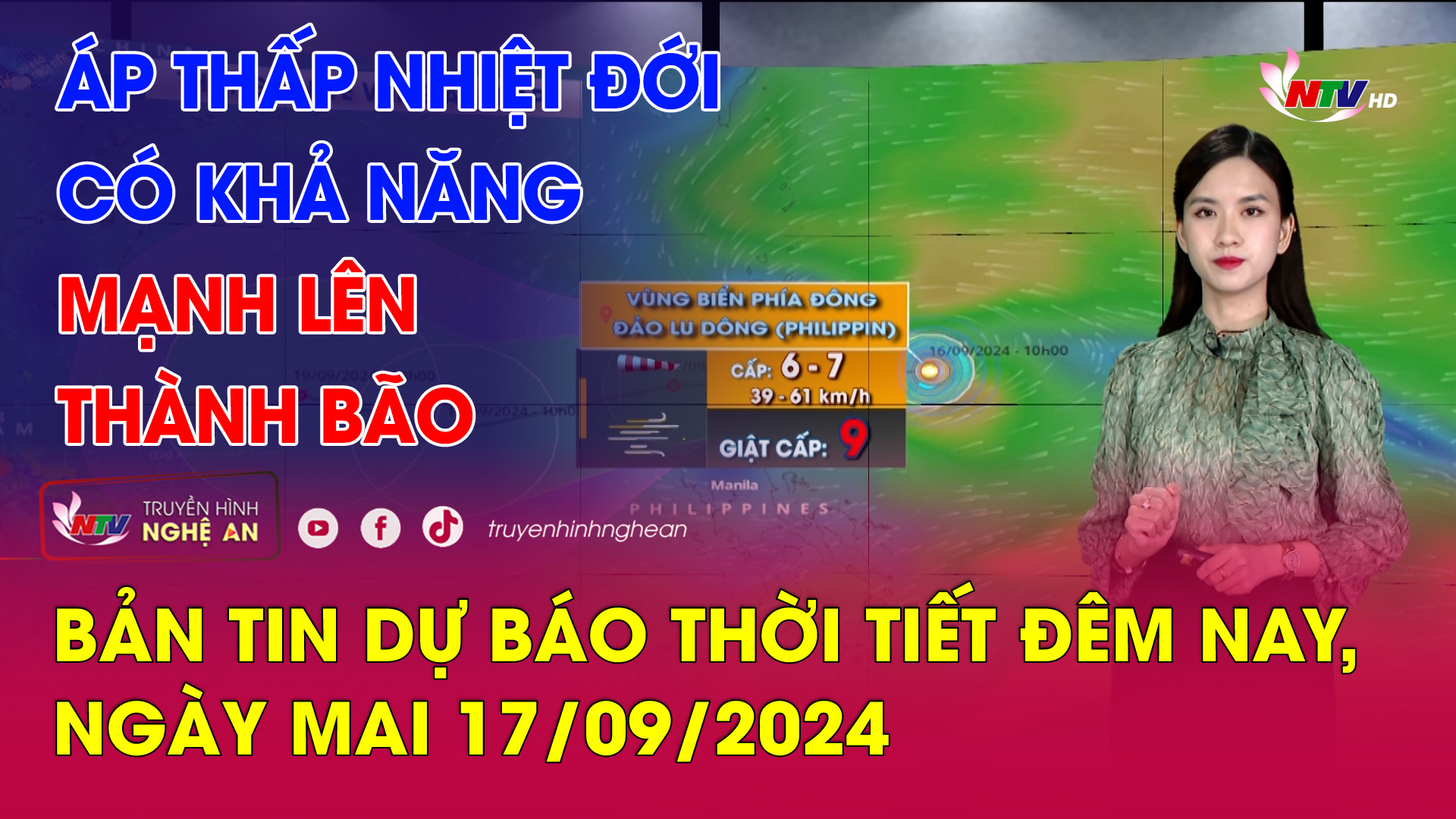 Bản tin Dự báo thời tiết đêm nay, ngày mai 17/09/2024