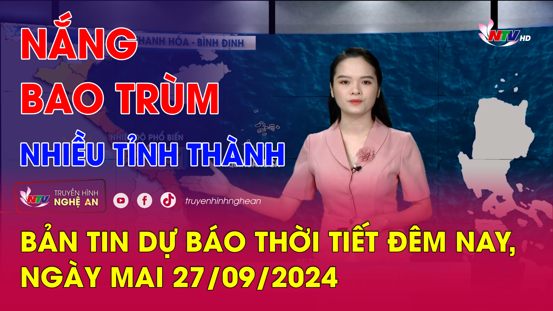 Bản tin Dự báo thời tiết đêm nay, ngày mai 27/09/2024